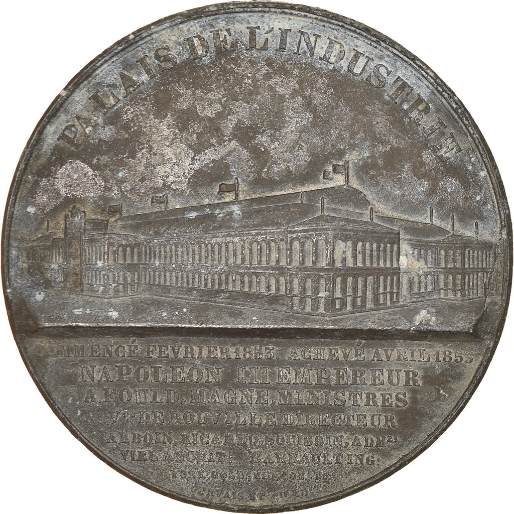 France, Medal, Napoléon III, Exposition universelle de Paris, 1855, Gervais