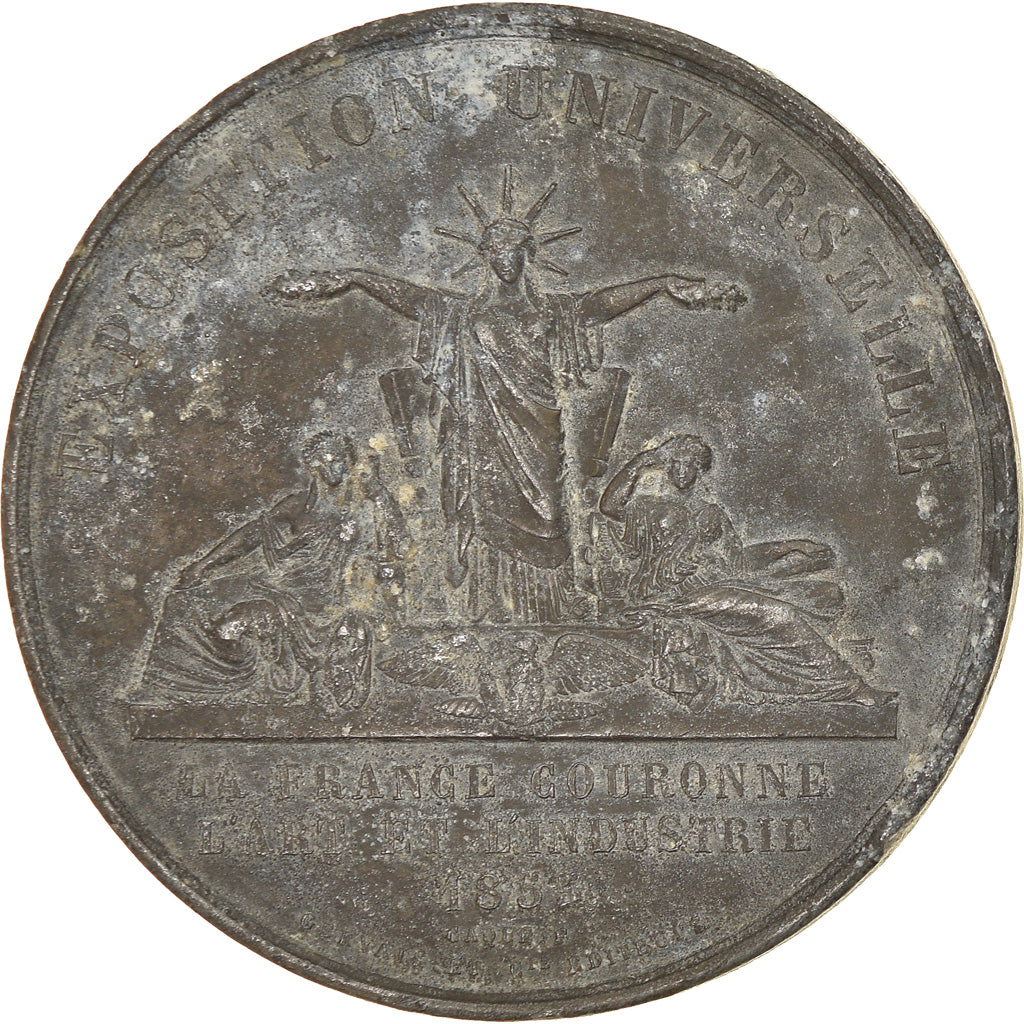 France, Medal, Napoléon III, Exposition universelle de Paris, 1855, Gervais