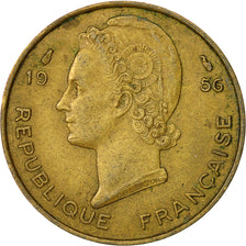 Coin, French West Africa, 10 Francs, 1956, EF(40-45), Aluminum-Bronze, KM:6