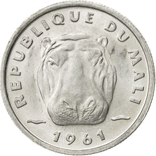 Mali, 5 Francs, 1961, AU(50-53), Aluminum, KM:2