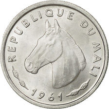 Mali, 10 Francs, 1961, AU(55-58), Aluminum, KM:3