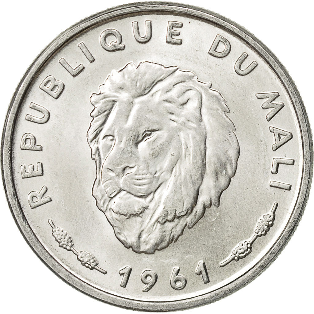 Mali, 25 Francs, 1961, AU(50-53), Aluminum, KM:4