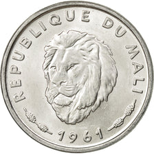Mali, 25 Francs, 1961, AU(50-53), Aluminum, KM:4