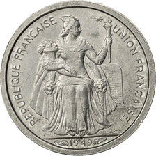 New Caledonia, 50 Centimes, 1949, Paris, EF(40-45), Aluminum, KM:1