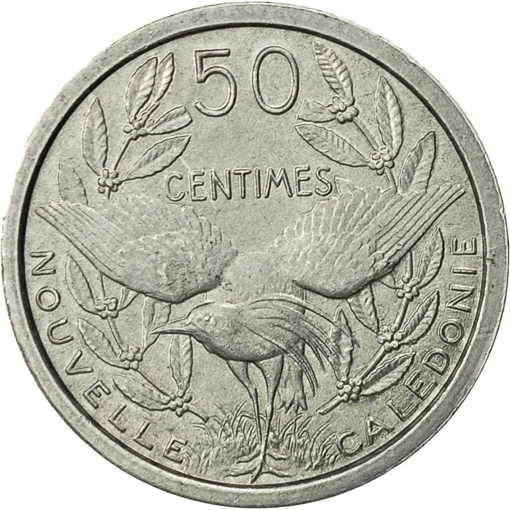 New Caledonia, 50 Centimes, 1949, Paris, EF(40-45), Aluminum, KM:1