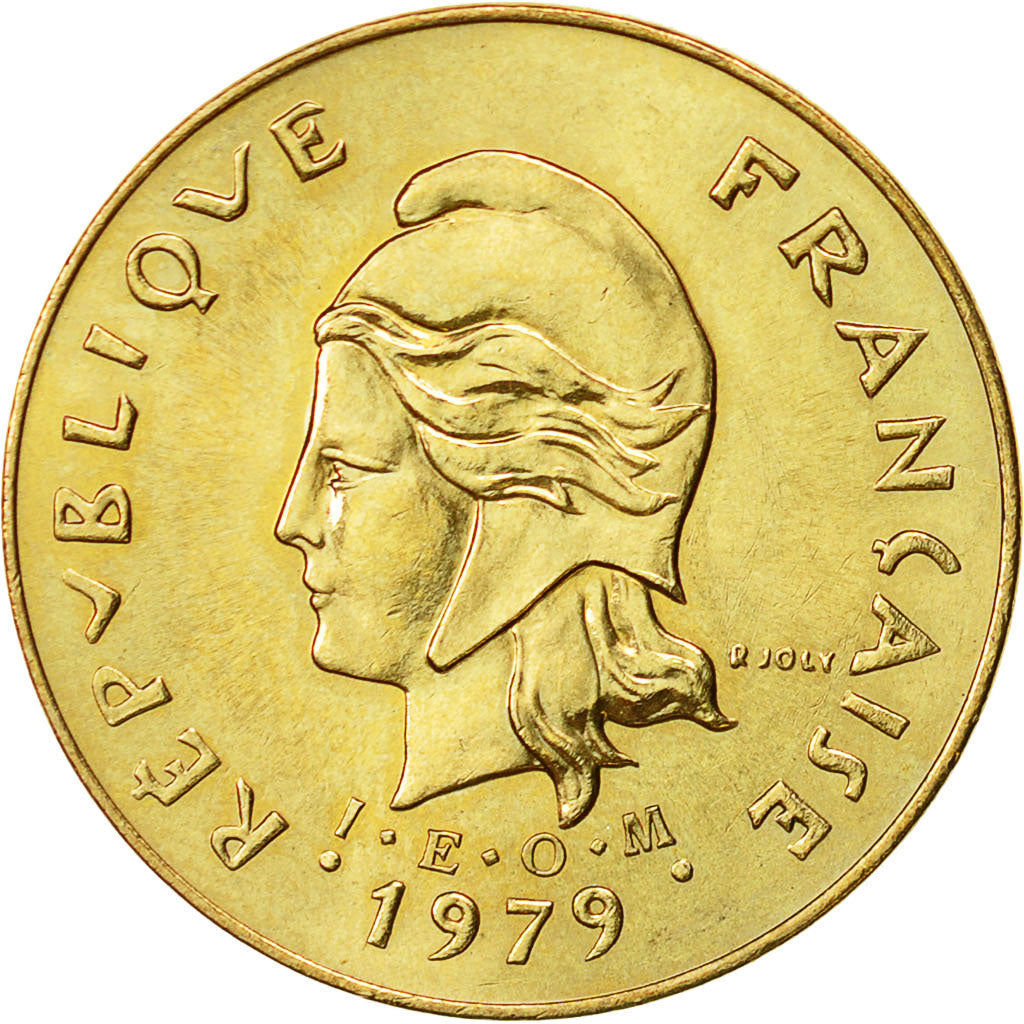 New Hebrides, 5 Francs, 1979, Paris, AU(55-58), Nickel-brass, KM:6.2
