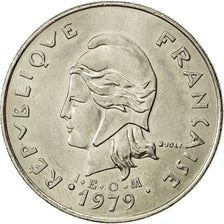 New Hebrides, 20 Francs, 1979, Paris, AU(55-58), Nickel, KM:3.2