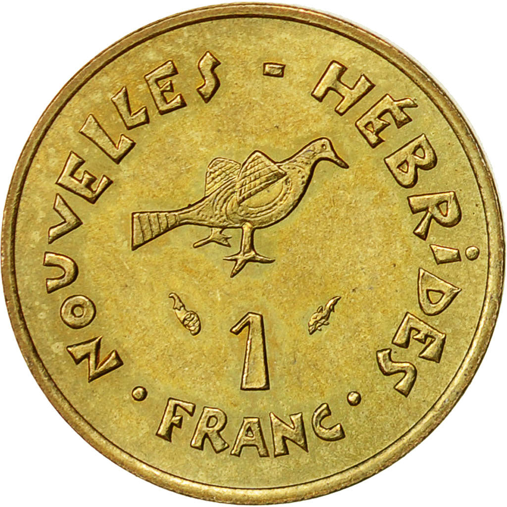New Hebrides, Franc, 1978, Paris, AU(50-53), Nickel-brass, KM:4.2