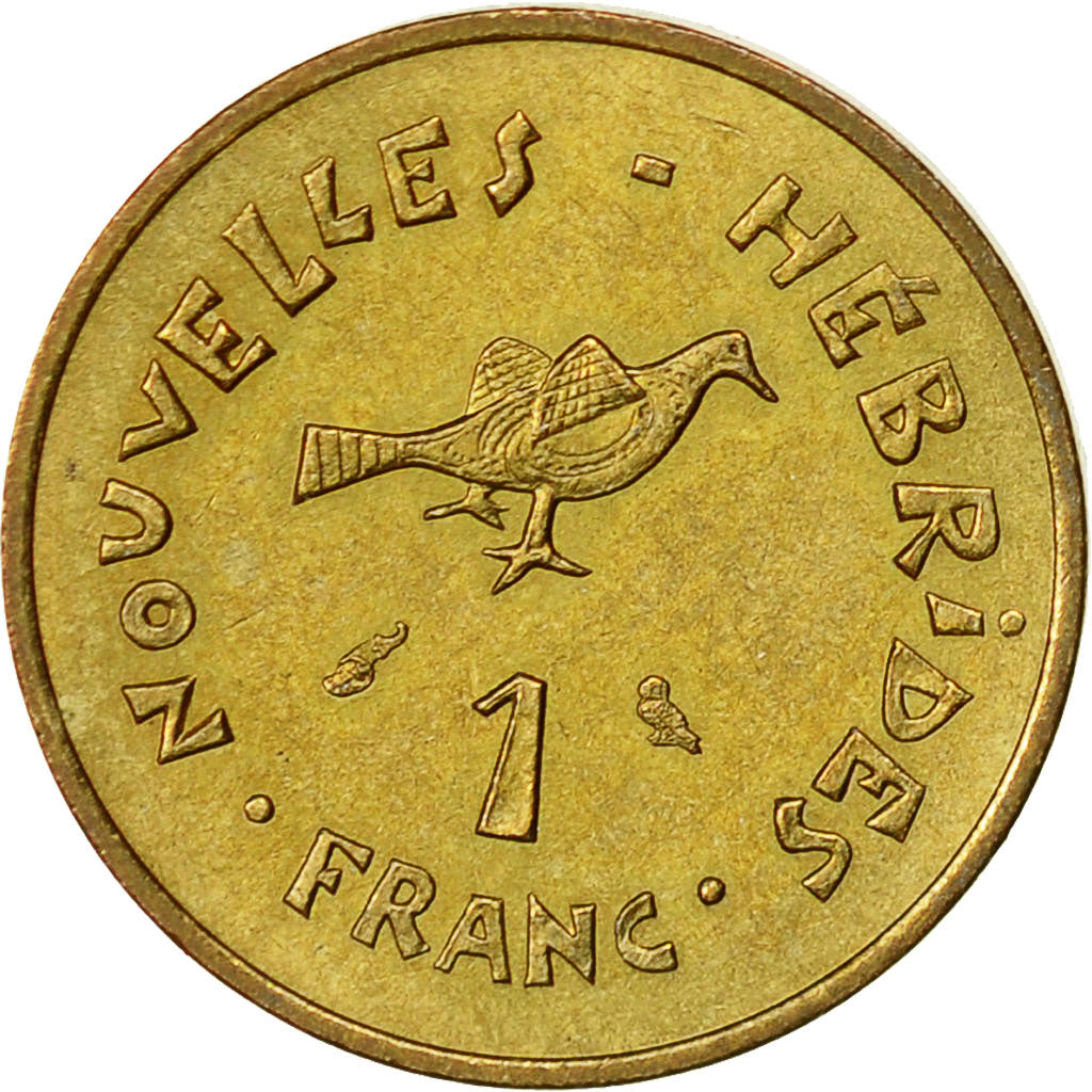 New Hebrides, Franc, 1970, Paris, AU(50-53), Nickel-brass, KM:4.1