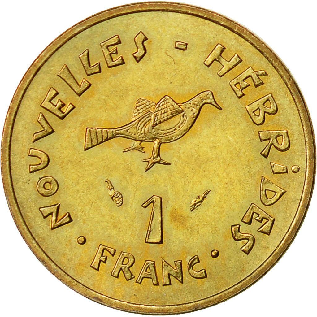 New Hebrides, Franc, 1979, Paris, AU(50-53), Nickel-brass, KM:4.2