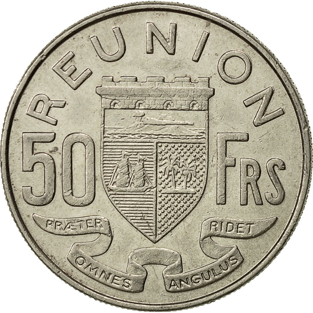 Réunion, 50 Francs, 1964, AU(50-53), Nickel, KM:12