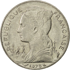 Réunion, 100 Francs, 1973, AU(50-53), Nickel, KM:13