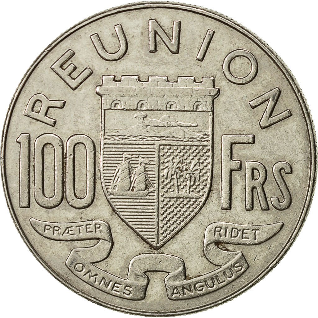 Réunion, 100 Francs, 1973, AU(50-53), Nickel, KM:13