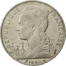 Réunion, 100 Francs, 1964, SS, Nickel, KM:E10