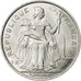 French Polynesia, 5 Francs, 1975, Paris, AU(55-58), Aluminum, KM:12
