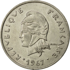 Polinesia francese, 20 Francs, 1967, Paris, BB, Nichel, KM:6