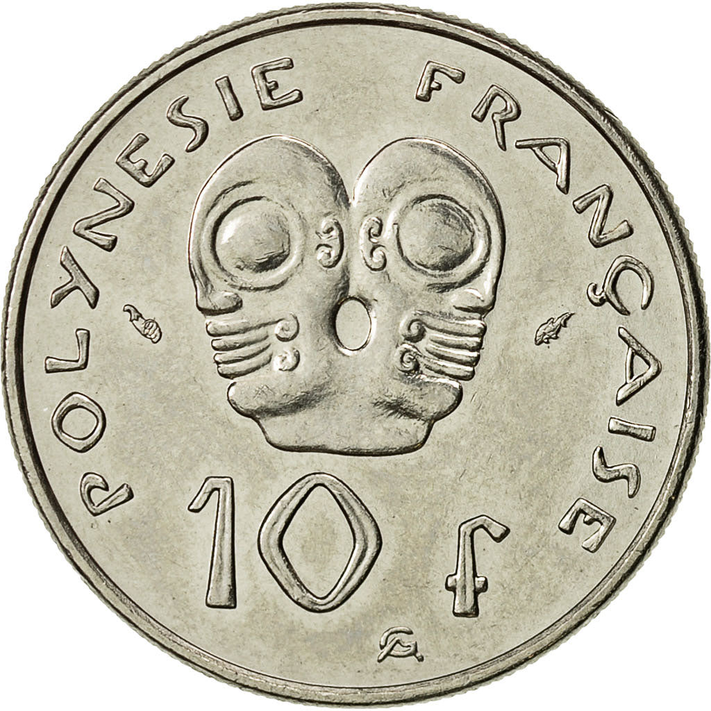 French Polynesia, 10 Francs, 1979, Paris, SUP, Nickel, KM:8