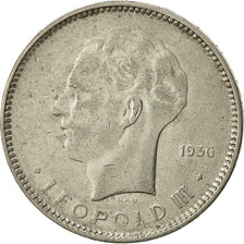 coin, Belgium, 5 Francs, 5 Frank, 1936, EF(40-45), Nickel, KM:108