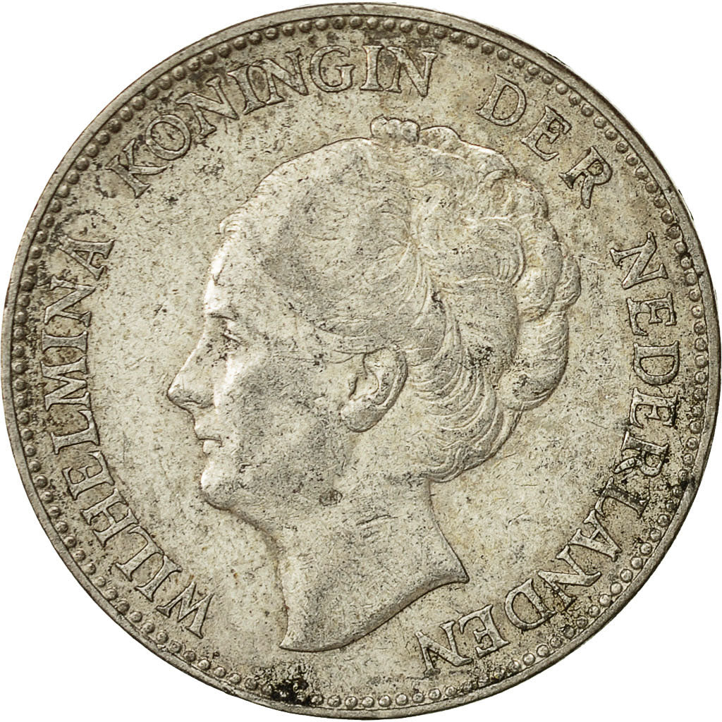 coin, Netherlands, Wilhelmina I, Gulden, 1924, EF(40-45), Silver, KM:161.1