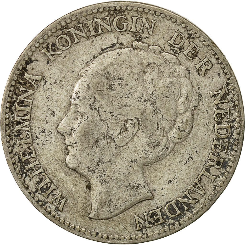 coin, Netherlands, Wilhelmina I, Gulden, 1923, EF(40-45), Silver, KM:161.1