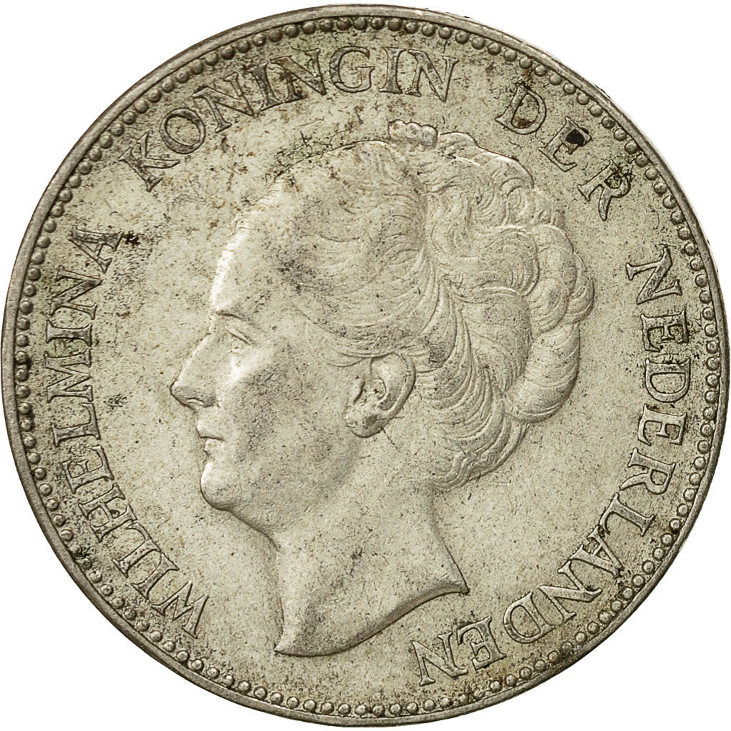 coin, Netherlands, Wilhelmina I, Gulden, 1931, EF(40-45), Silver, KM:161.1