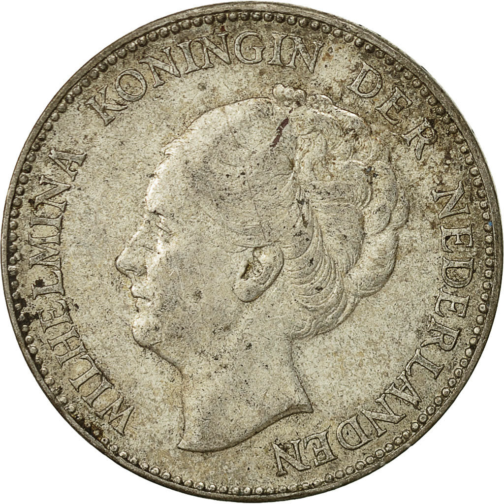 coin, Netherlands, Wilhelmina I, Gulden, 1931, EF(40-45), Silver, KM:161.1