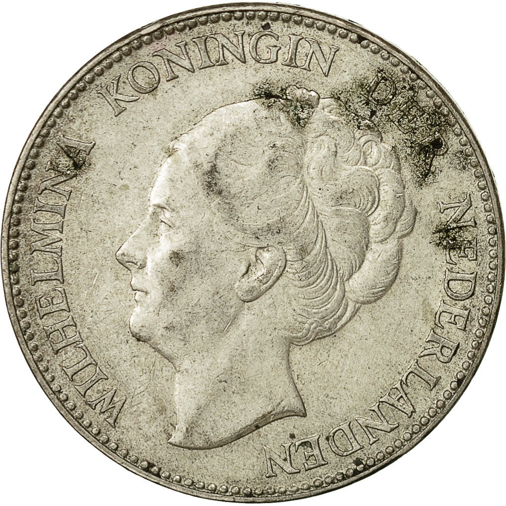 coin, Netherlands, Wilhelmina I, Gulden, 1930, EF(40-45), Silver, KM:161.1