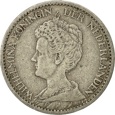 moneda, Países Bajos, Wilhelmina I, Gulden, 1914, MBC, Plata, KM:148