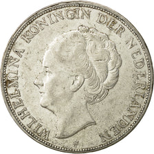 moneda, Países Bajos, Wilhelmina I, 2-1/2 Gulden, 1929, MBC, Plata, KM:165