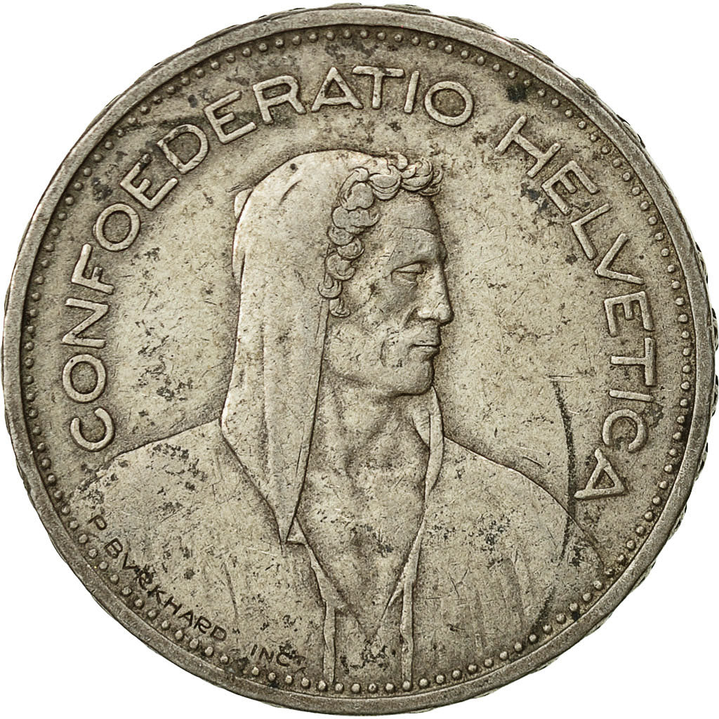 coin, Switzerland, 5 Francs, 1932, Bern, EF(40-45), Silver, KM:40