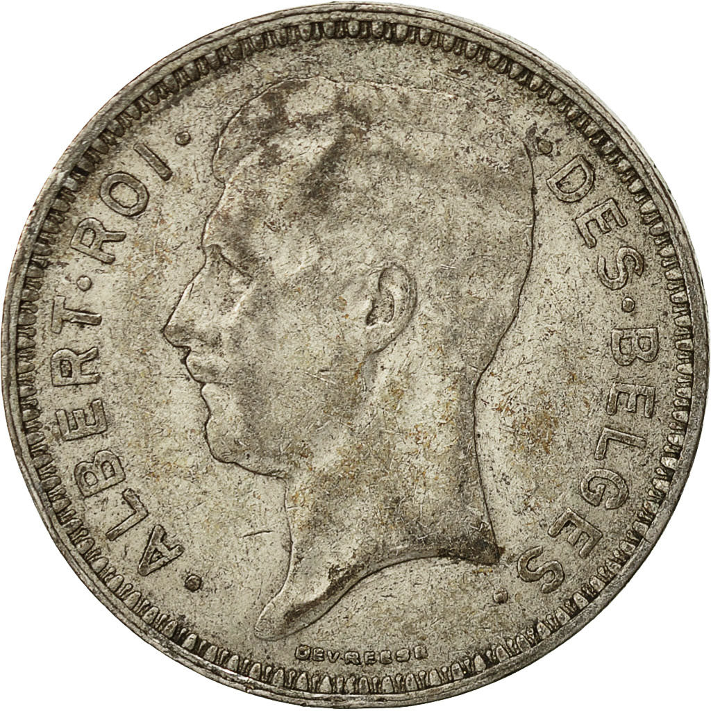 Coin, Belgium, 20 Francs, 20 Frank, 1934, EF(40-45), Silver, KM:103.1