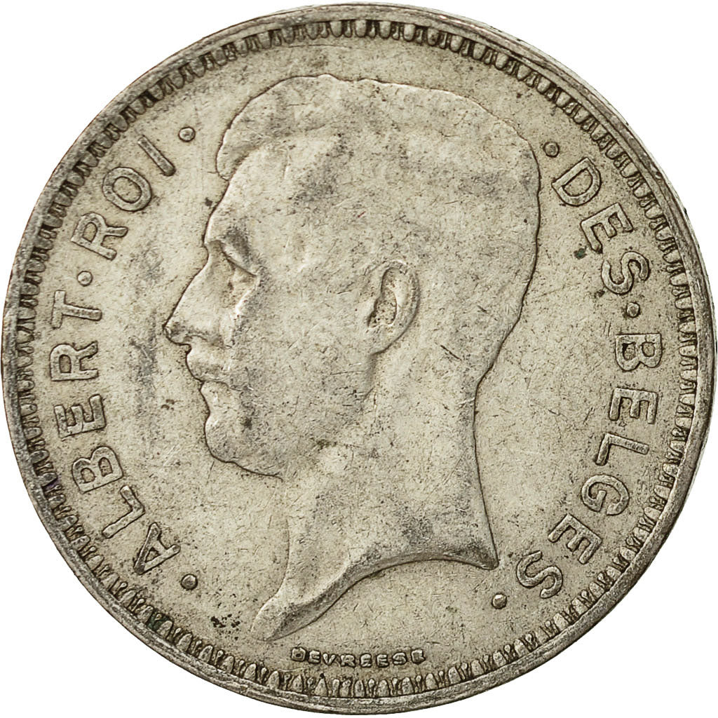 Coin, Belgium, 20 Francs, 20 Frank, 1934, EF(40-45), Silver, KM:103.1