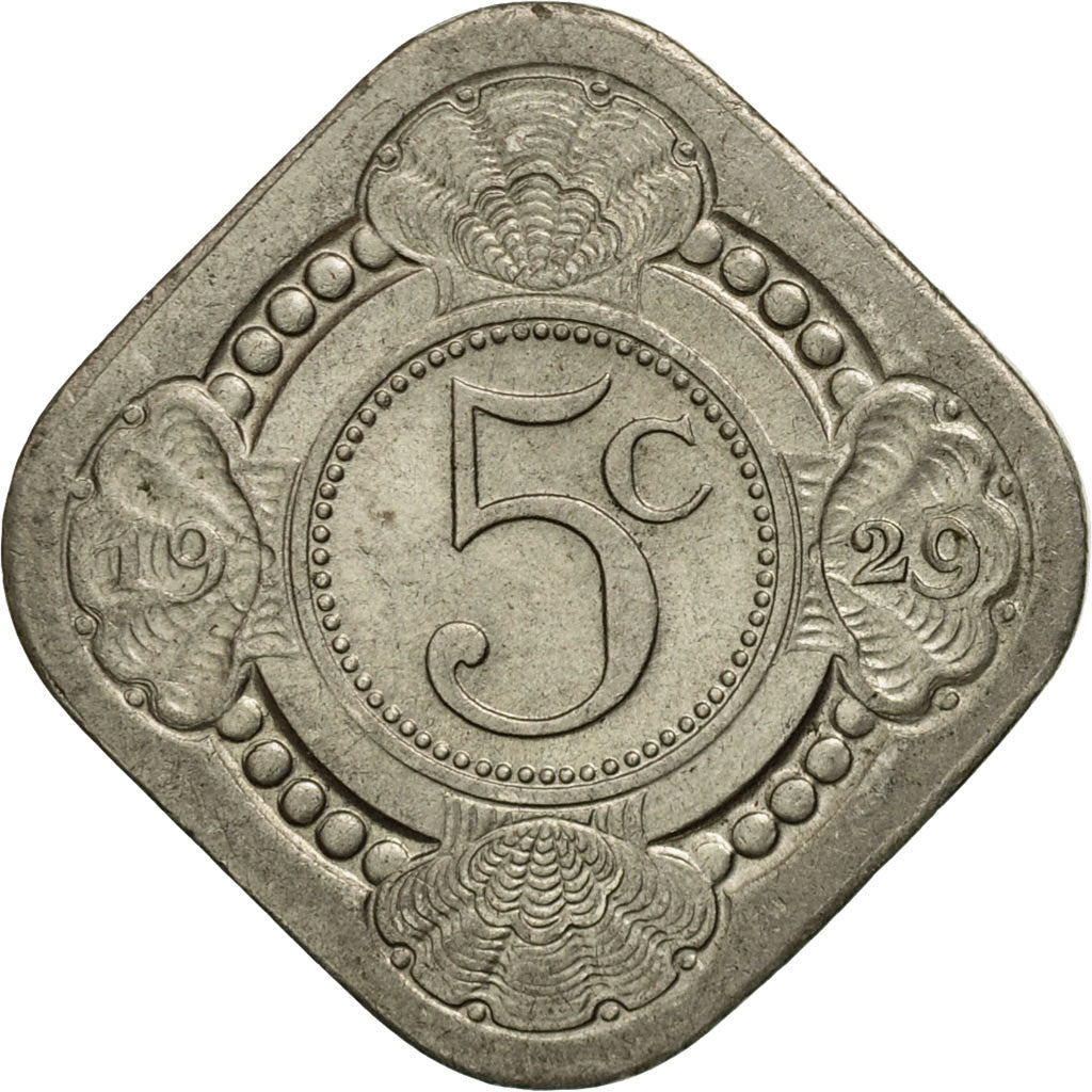 Monnaie, Pays-Bas, Wilhelmina I, 5 Cents, 1929, TTB, Copper-nickel, KM:153