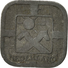Coin, Netherlands, Wilhelmina I, 5 Cents, 1943, VF(20-25), Zinc, KM:172