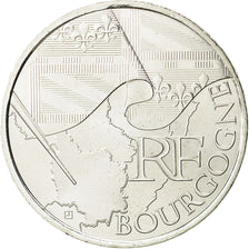 France, 10 Euro, Bourgogne, 2010, MS(64), Silver, KM:1649