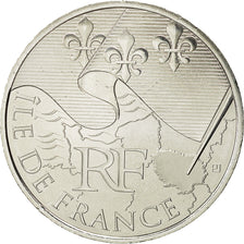 France, 10 Euro, Ile de France, 2010, SPL+, Argent, KM:1657