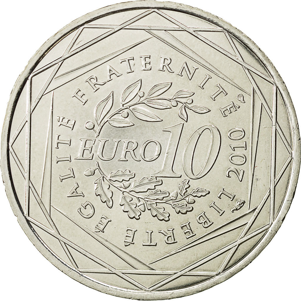 Francia, 10 Euro, Alsace, 2010, SPL+, Argento, KM:1652
