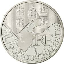 Francia, 10 Euro, Poitou-Charentes, 2010, SC+, Plata, KM:1667