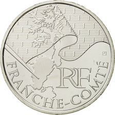 France, 10 Euro, Franche-Comté, 2010, MS(64), Silver, KM:1653