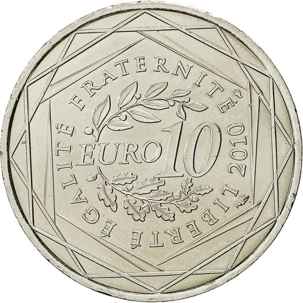 France, 10 Euro, Nord-Pas de Calais, 2010, SPL+, Argent, KM:1664