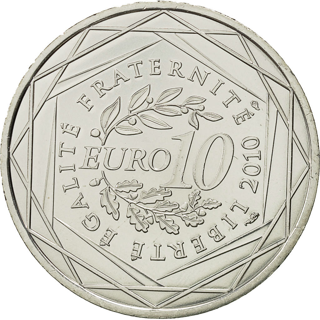 Francia, 10 Euro, Provence-Alpes-Cote d'Azur, 2010, SPL+, Argento, KM:1668