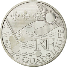 France, 10 Euro, Guadeloupe, 2010, MS(64), Silver, KM:1655