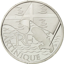 France, 10 Euro, Martinique, 2010, MS(64), Silver, KM:1662