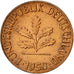 Münze, Bundesrepublik Deutschland, Pfennig, 1950, Stuttgart, S, Copper Plated