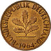 Coin, GERMANY - FEDERAL REPUBLIC, 2 Pfennig, 1964, Karlsruhe, EF(40-45), Bronze