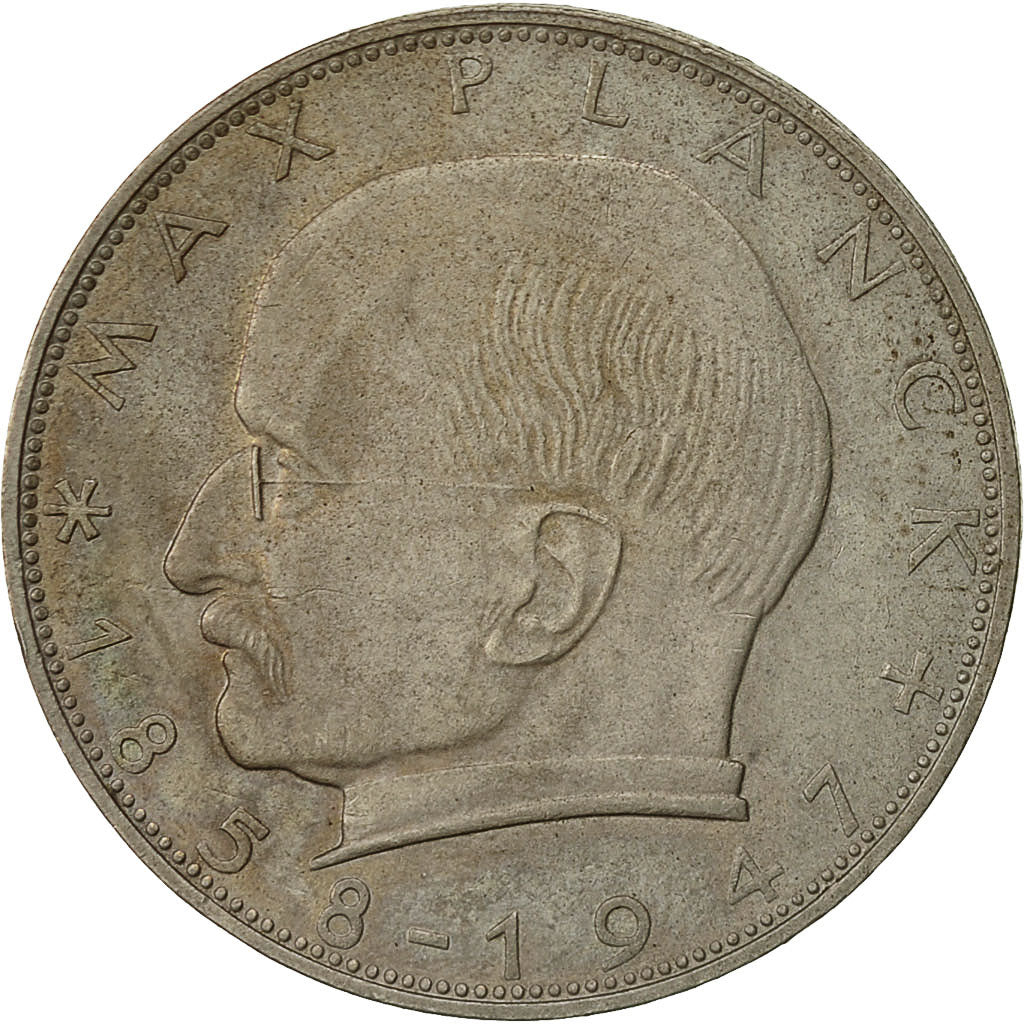 Coin, GERMANY - FEDERAL REPUBLIC, 2 Mark, 1967, Hamburg, EF(40-45)