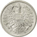 Coin, Austria, 2 Groschen, 1968, EF(40-45), Aluminum, KM:2876