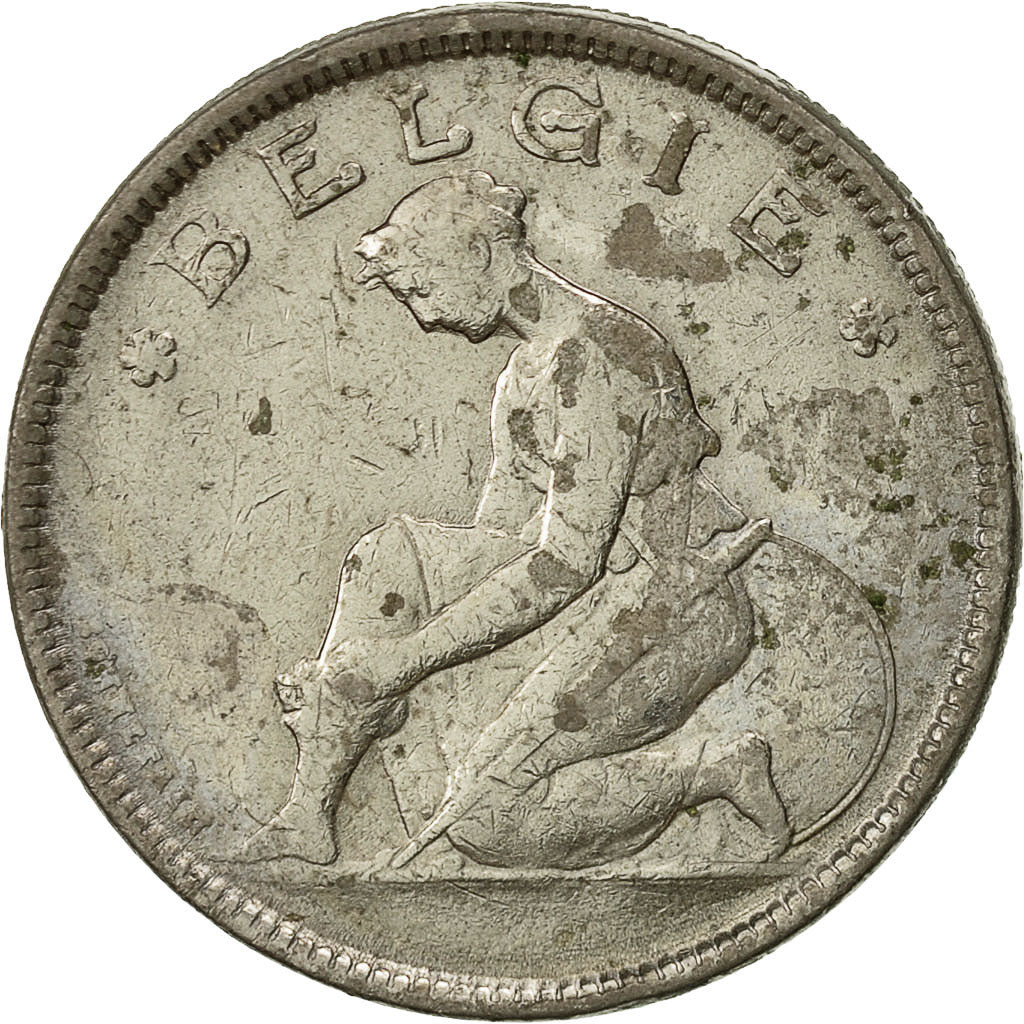 Monnaie, Belgique, 2 Francs, 2 Frank, 1923, TB, Nickel, KM:92