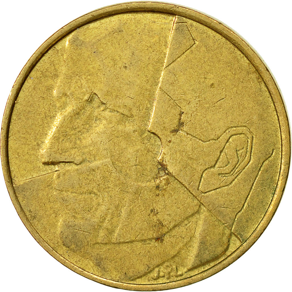 Münze, Belgien, 5 Francs, 5 Frank, 1987, SS, Brass Or Aluminum-Bronze, KM:163