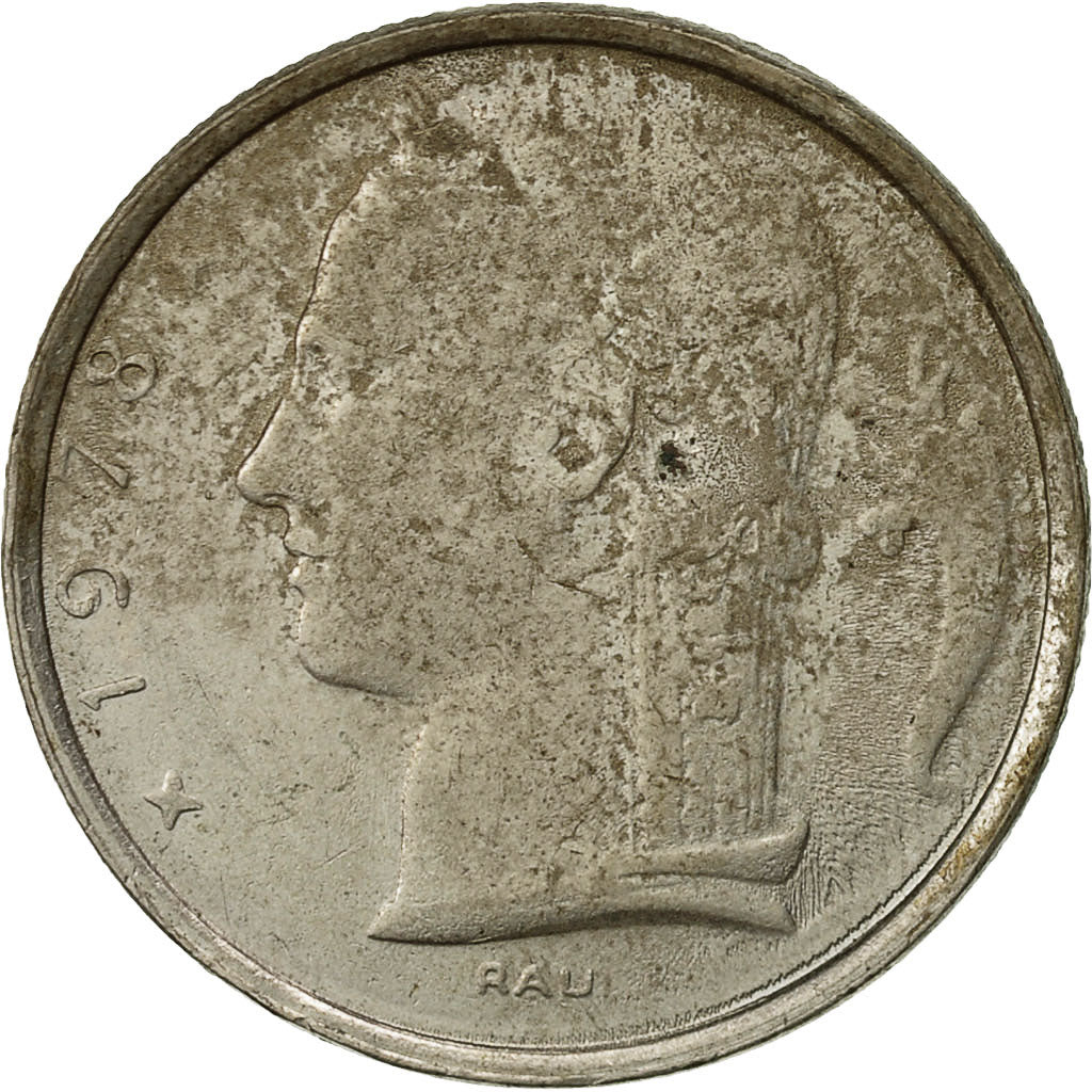 Münze, Belgien, 5 Francs, 5 Frank, 1978, S, Copper-nickel, KM:134.1